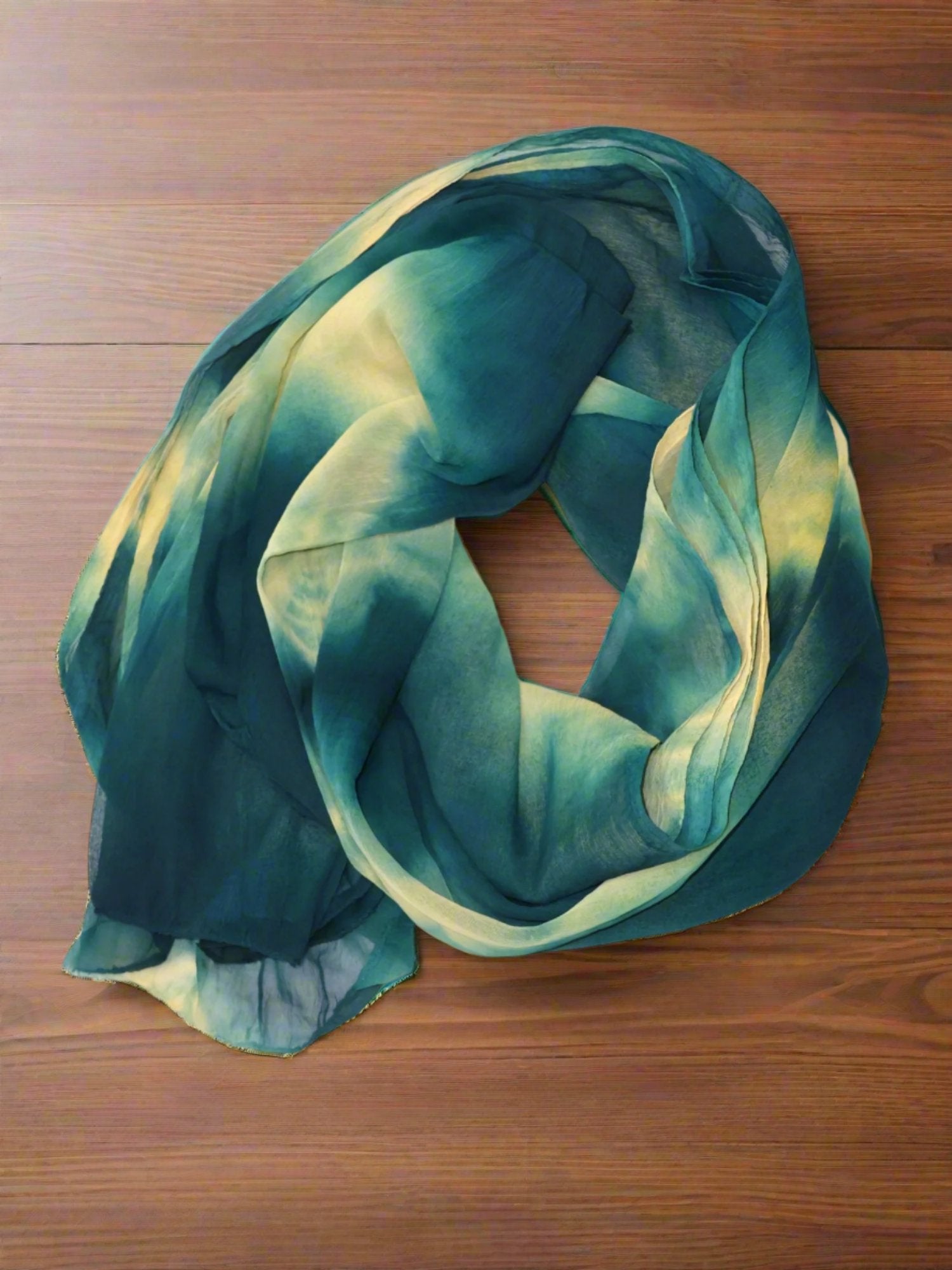 Jiarah Foil Print Mirror Work Rayon Kurta Palazzo Set with Belt and Dupatta