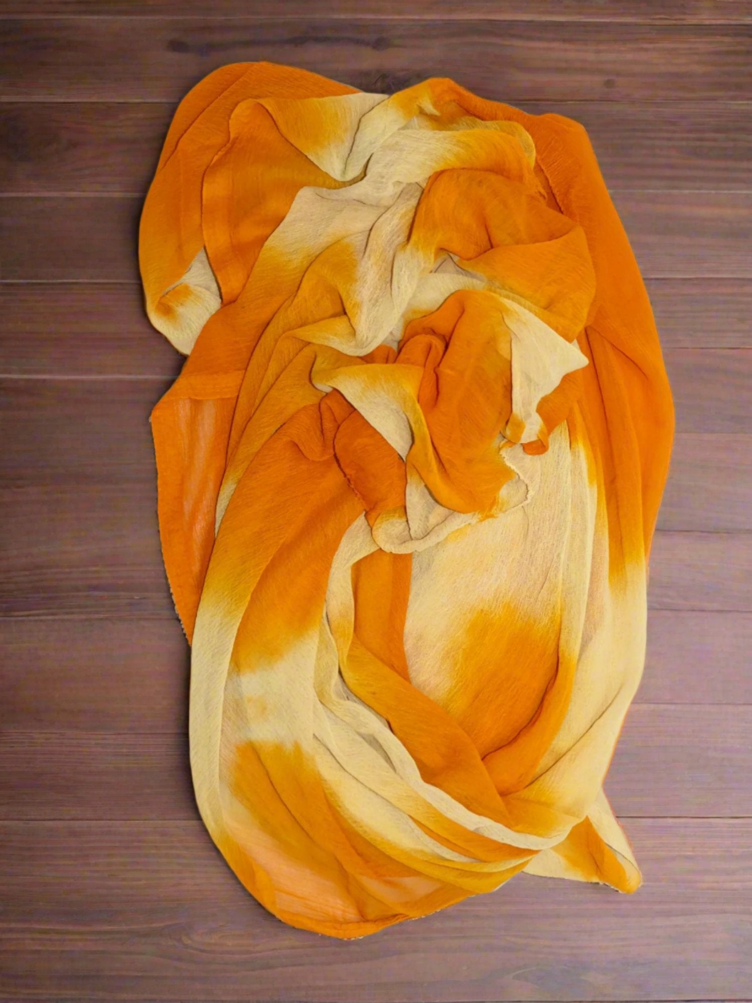 Jiarah Foil Print Mirror Work Rayon Kurta Palazzo Set with Belt and Dupatta-yellow