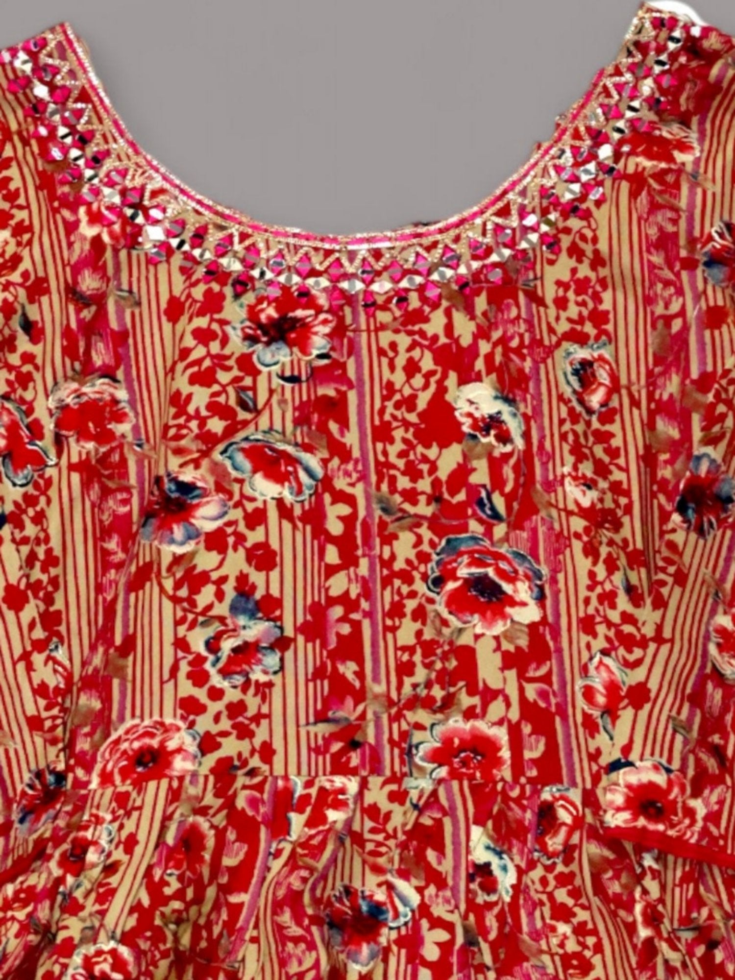 Jiarah Rayon Kurta Set-Pink