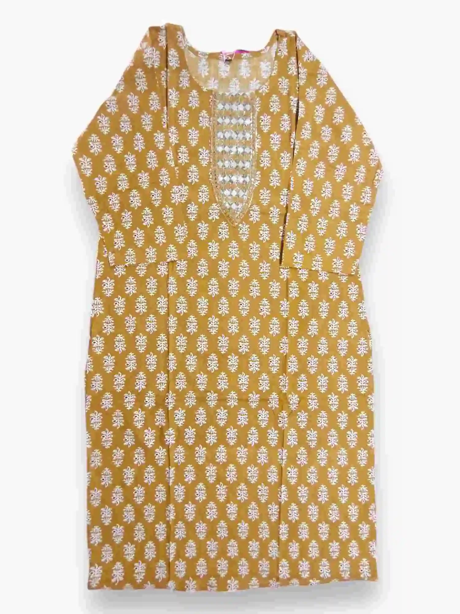 Jiarah Cotton Batik Print Straight Kurta Palazzo Set