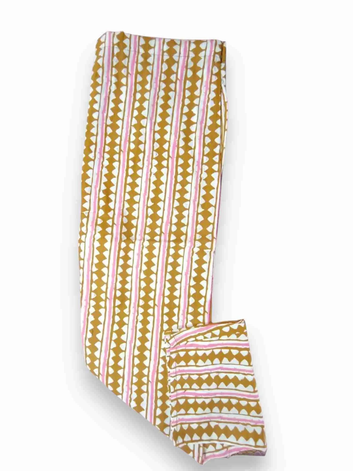 Jiarah Cotton Batik Print Straight Kurta Palazzo Set