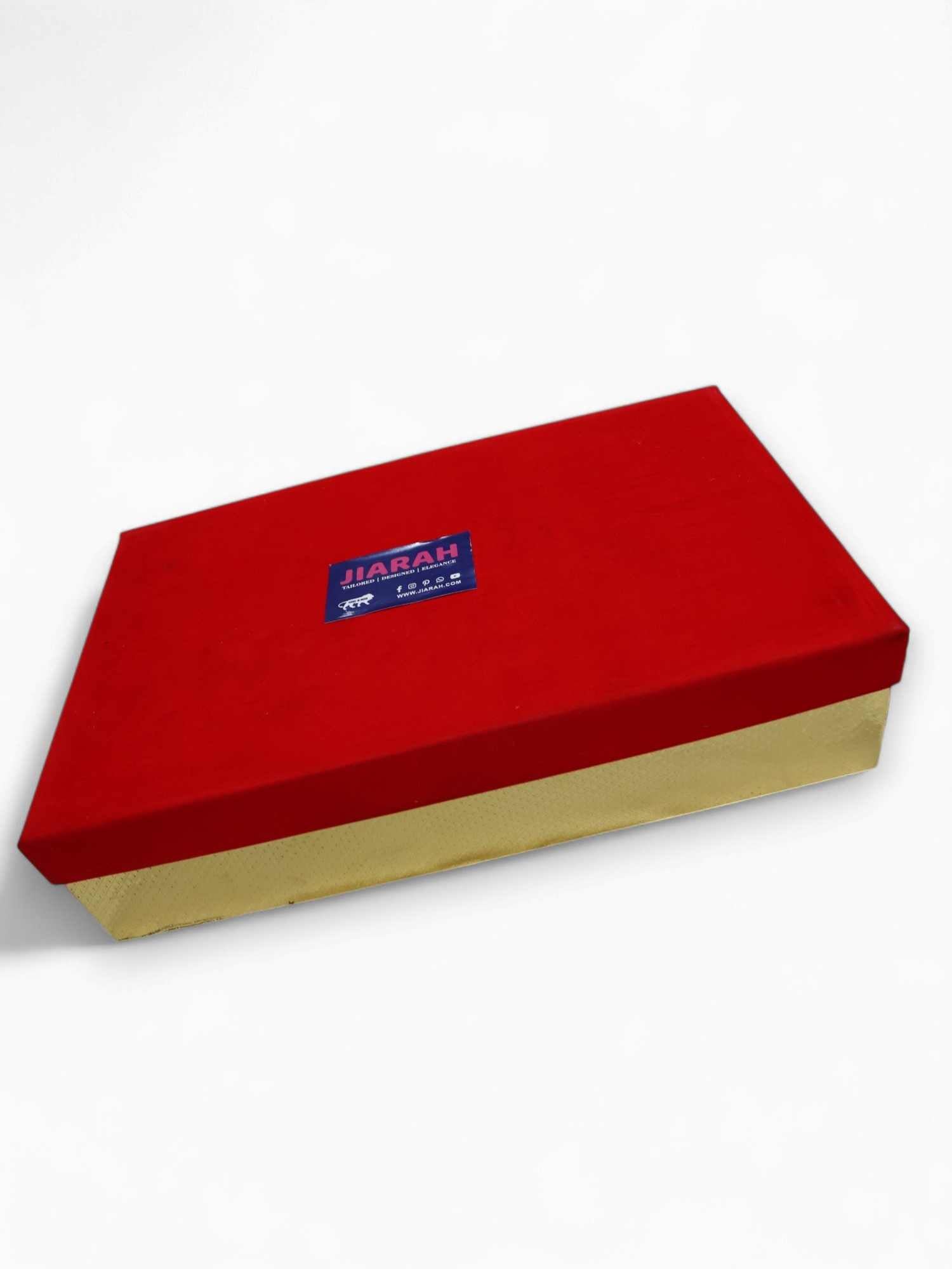 Jiarah Leheriya Heavy Embroidery Thread Work Red Bridal Chiffon Saree