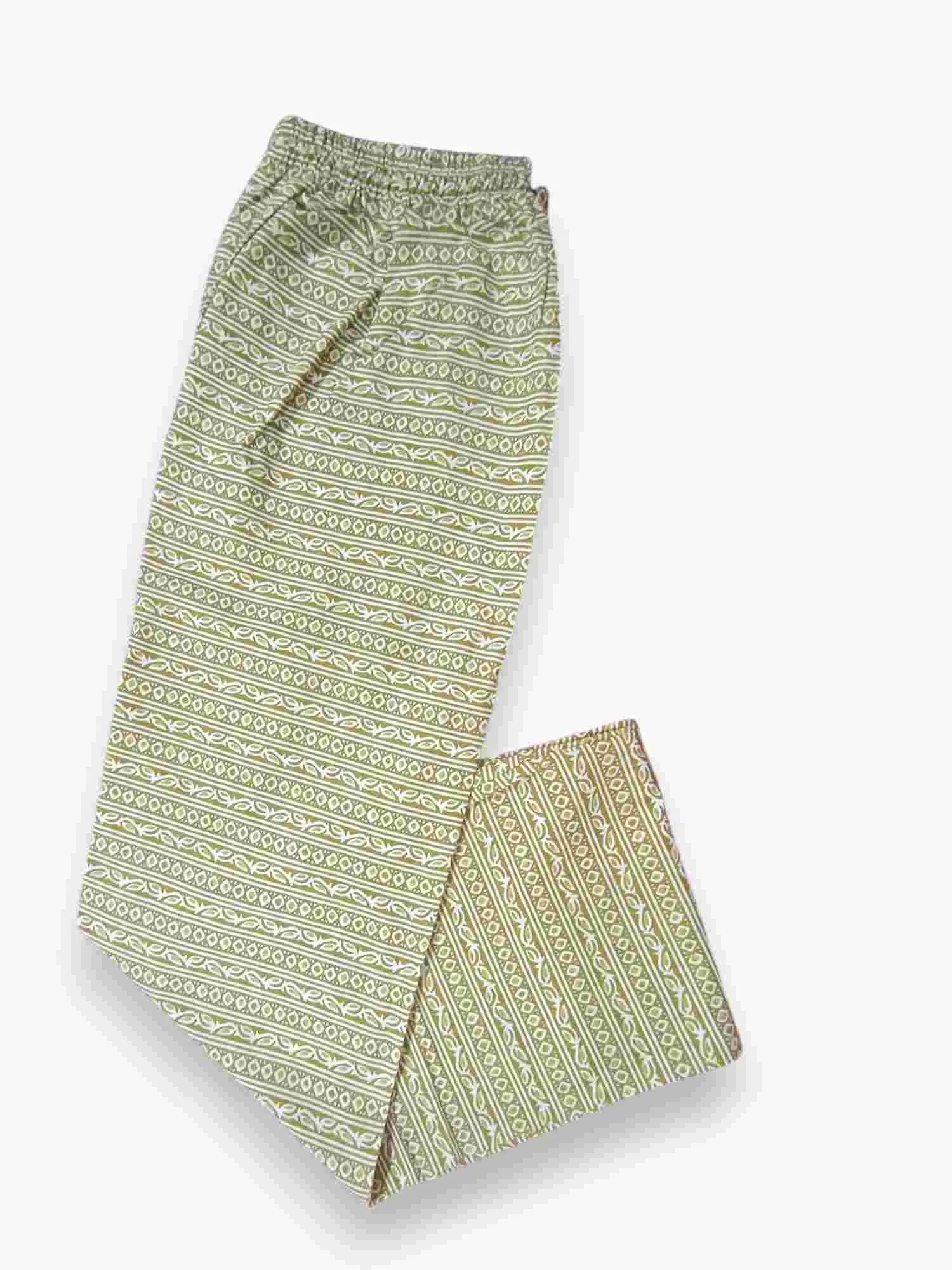 Jiarah Mirror Work Cotton A-line Kurta Palazzo Set