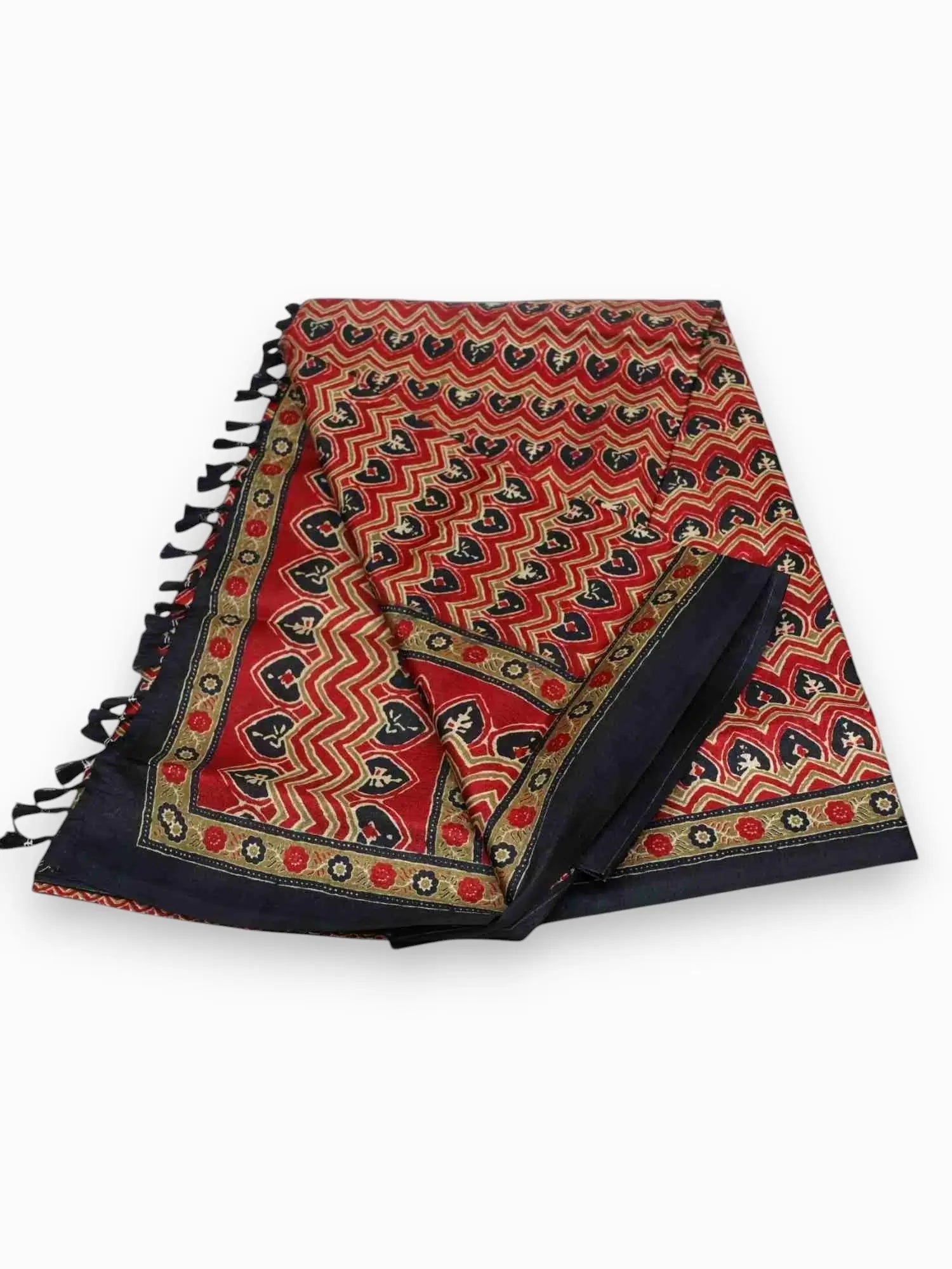 Jiarah Premium Woven Cotton Silk Saree