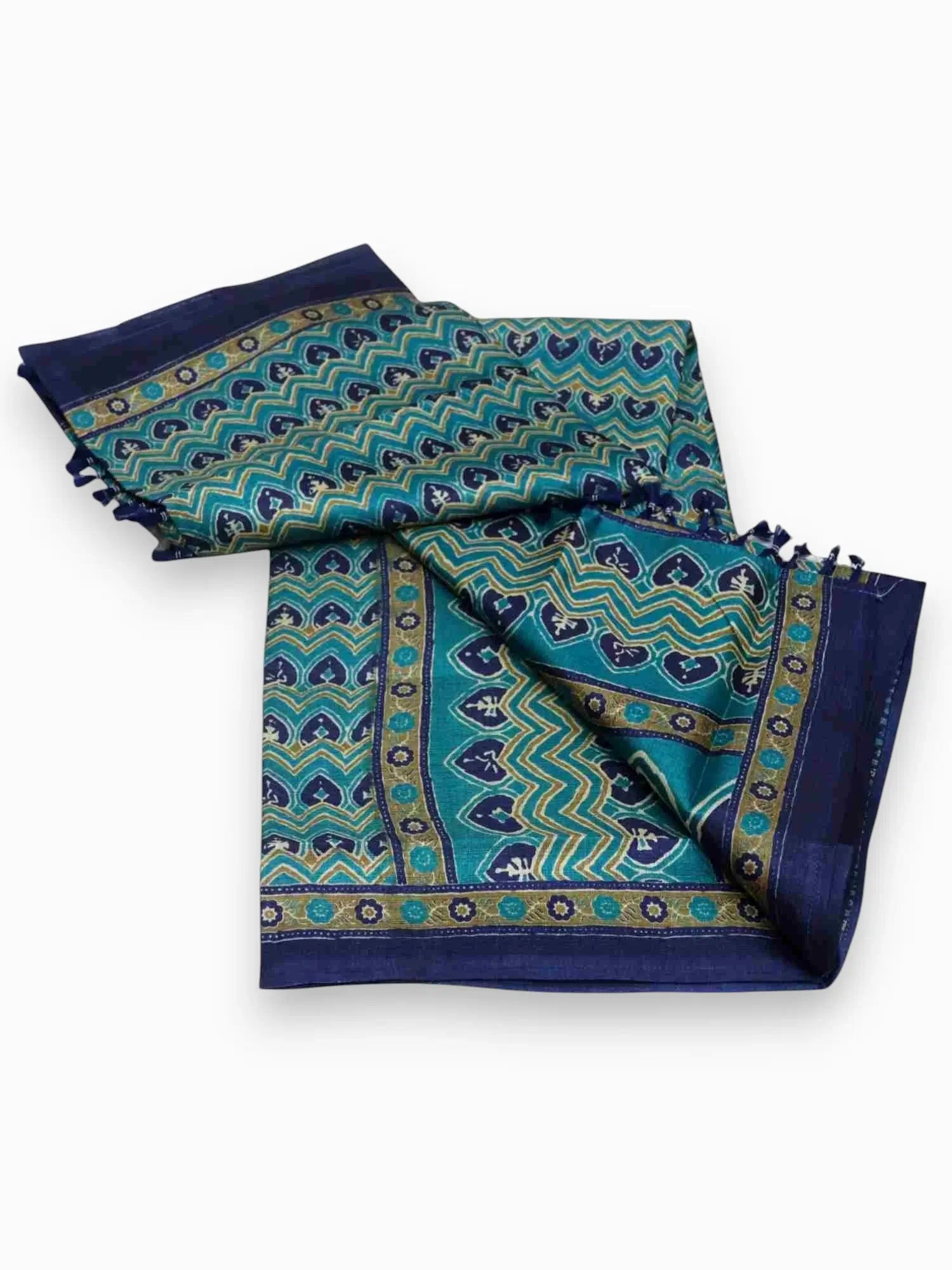 Jiarah Premium Woven Cotton Silk Saree