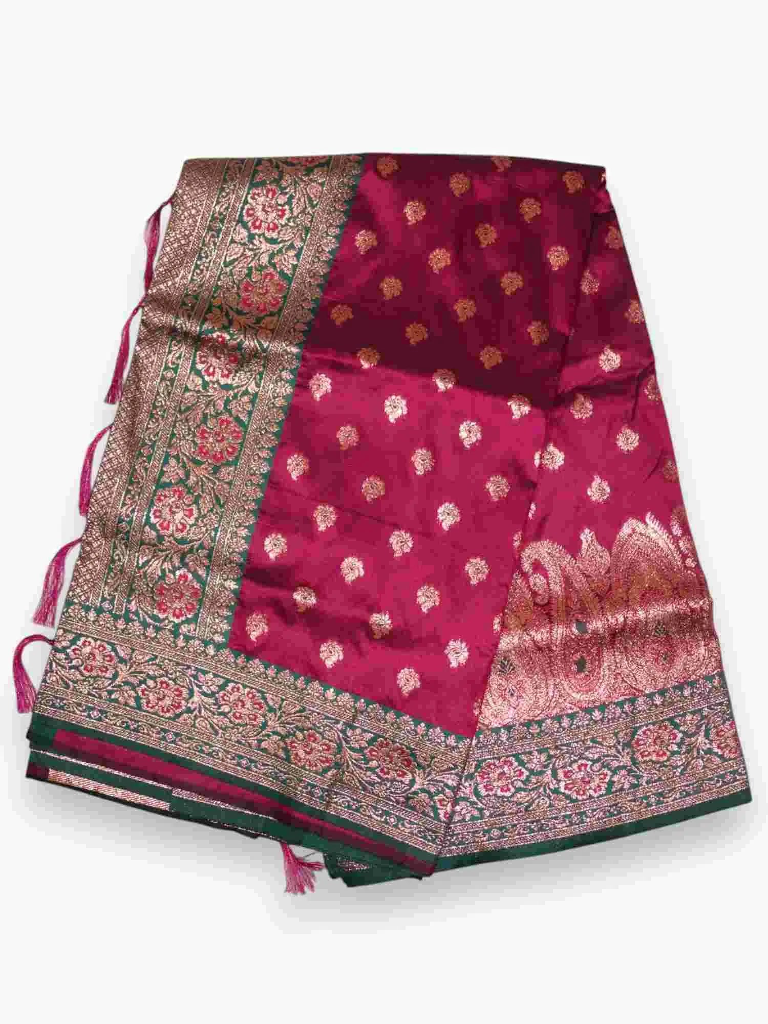 Jiarah Premium Zari Boarder Silk Saree