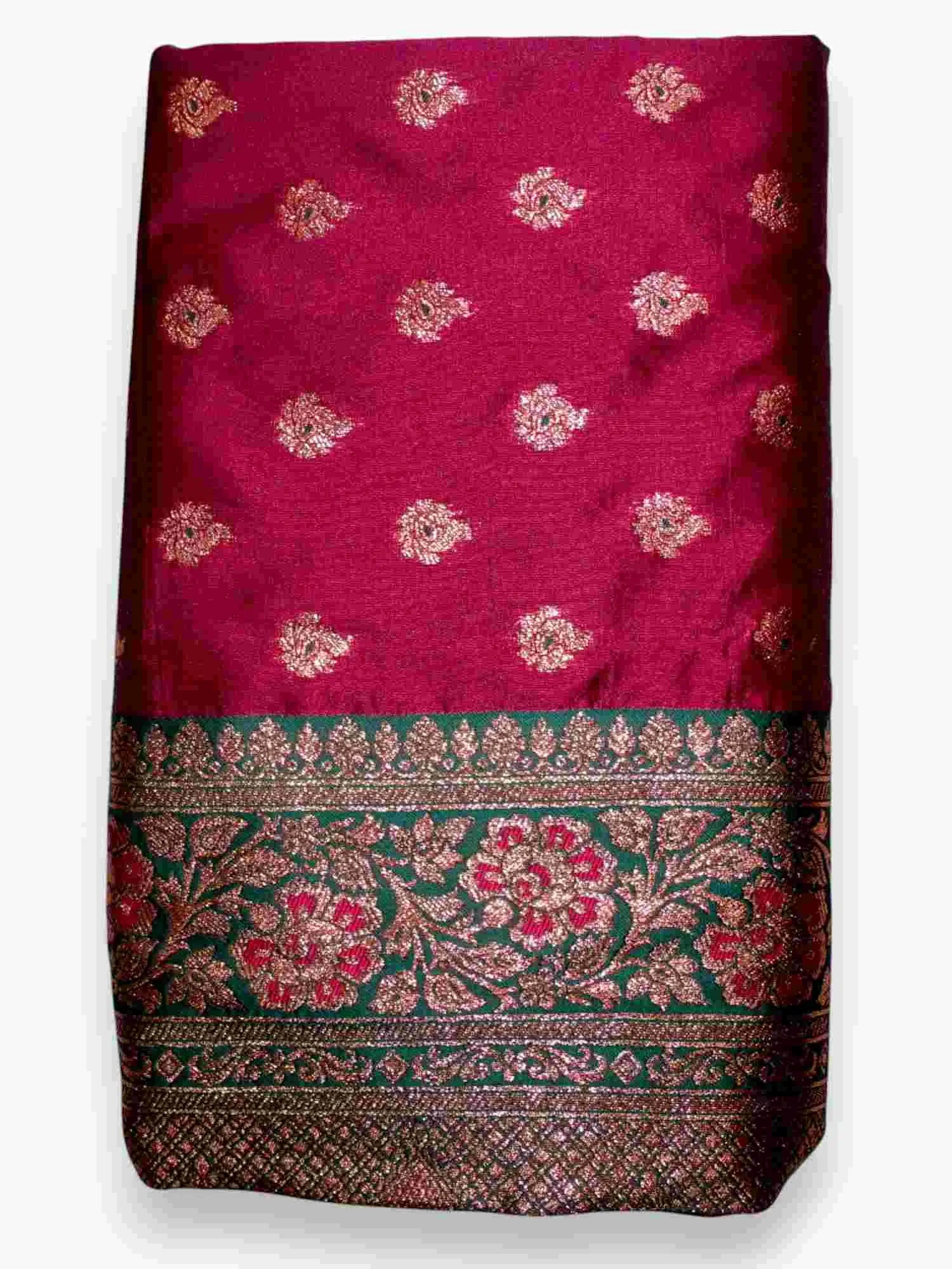 Jiarah Premium Zari Boarder Silk Saree