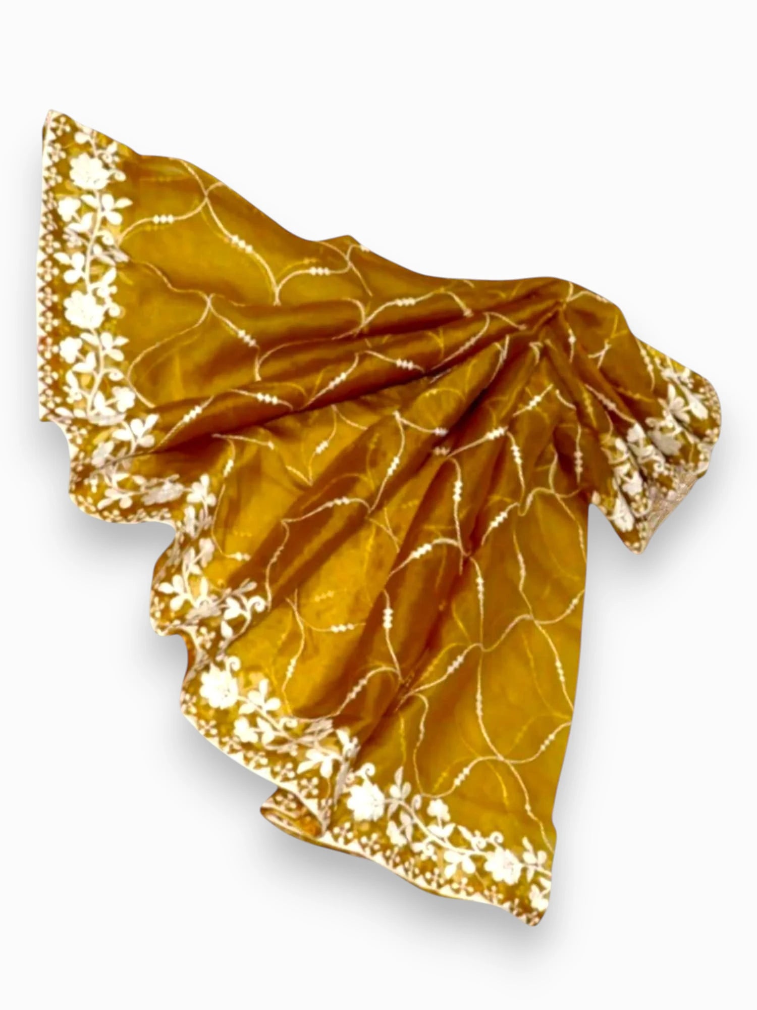 Jiarah Roman Silk Embroidery Thread Work Kurta Set with Dupatta