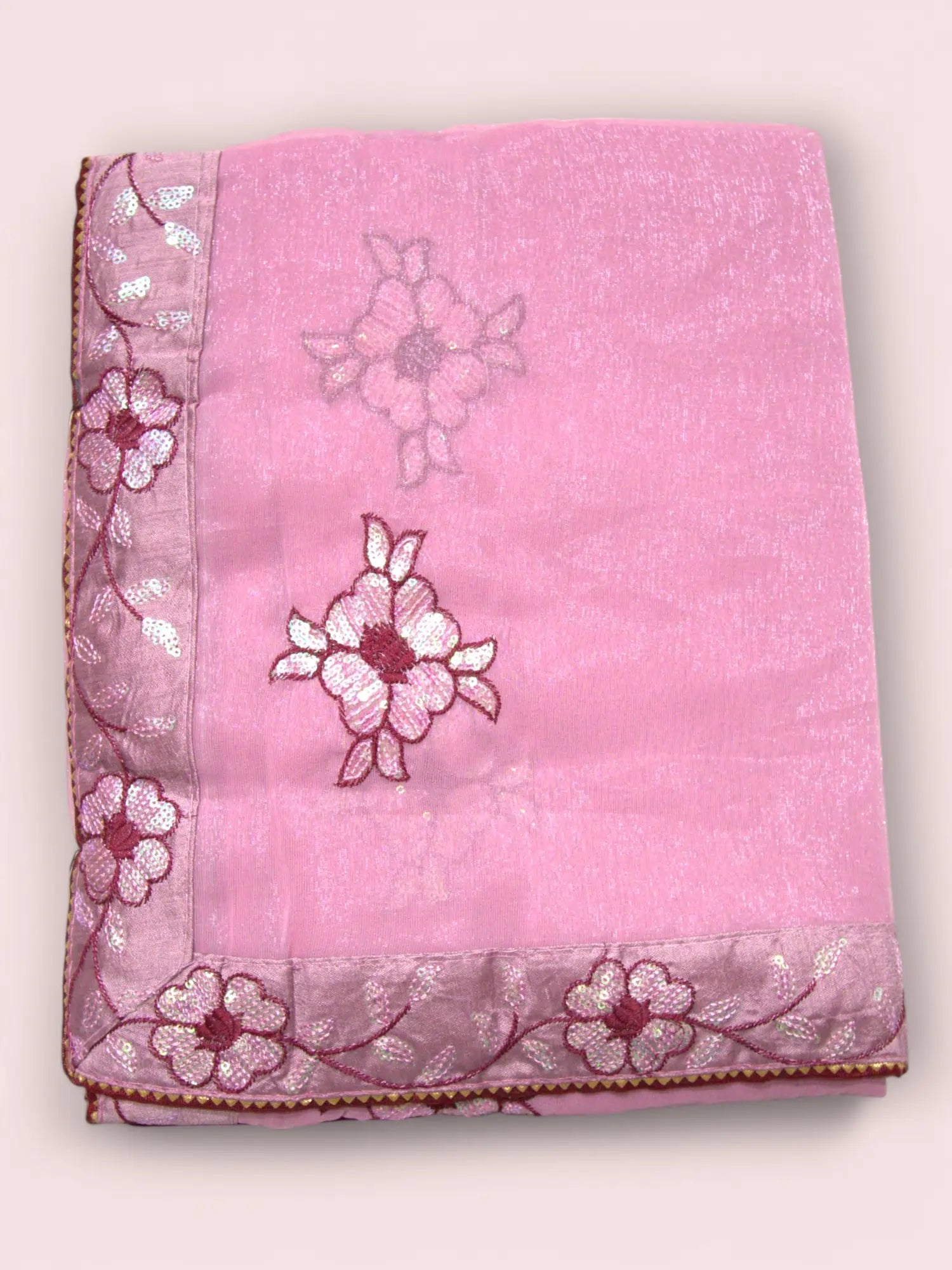 Jiarah Shimmer Organza Silk Saree