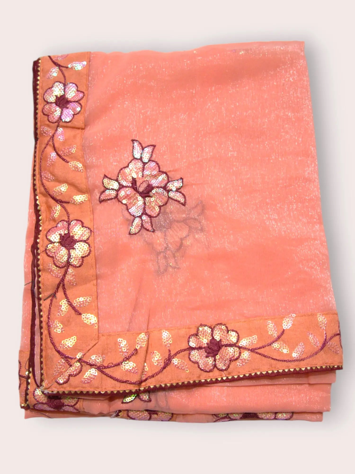 Jiarah Shimmer Organza Silk Saree