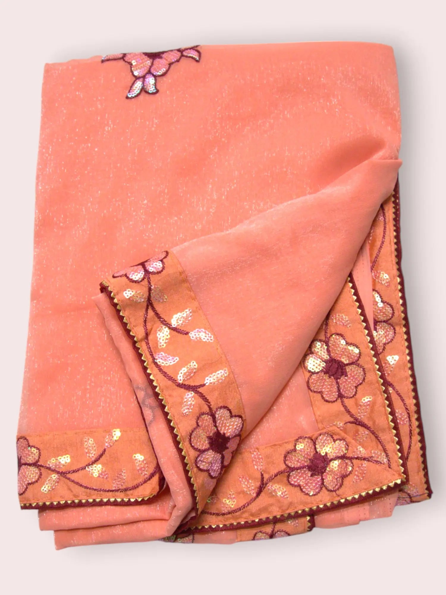 Jiarah Shimmer Organza Silk Saree