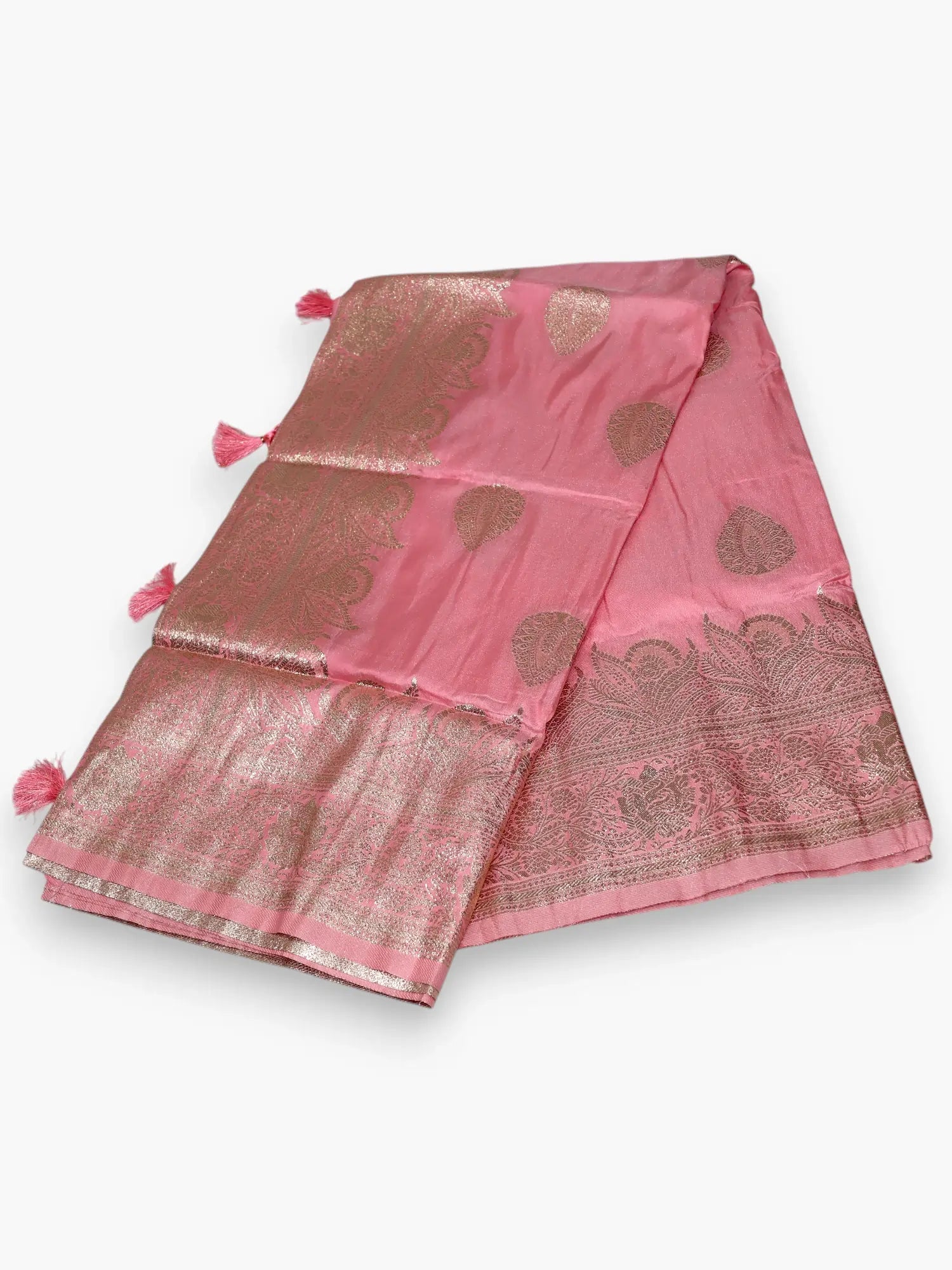 Jiarah Silver Zari Woven Silk Saree