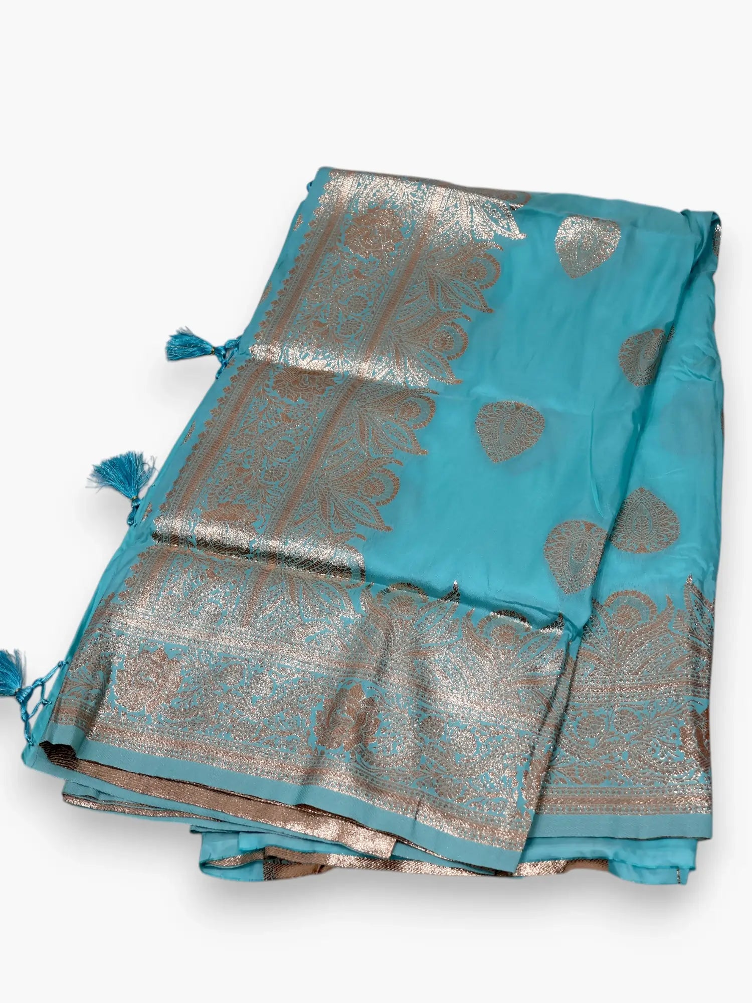 Jiarah Silver Zari Woven Silk Saree