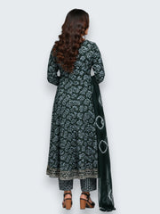 Jiarah Anarkali Cotton Kurta Palazzo Set with Dupatta
