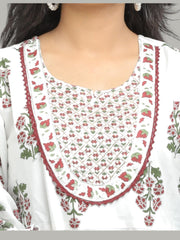 Jiarah Motif Printed Anarkali Kurta Palazzo Set with Dupatta