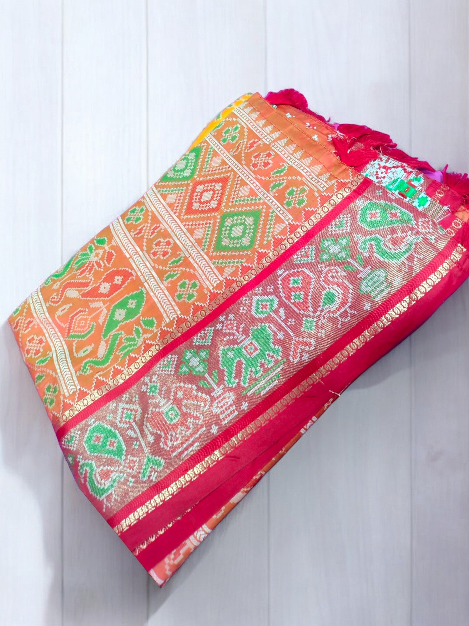 Jiarah Patola Khadi Silk Saree