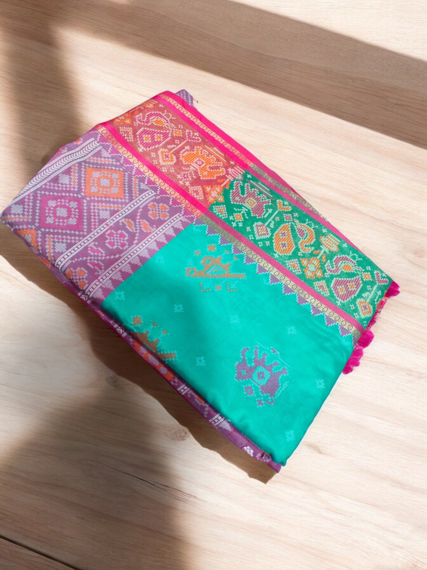 Jiarah Patola Khadi Silk Saree