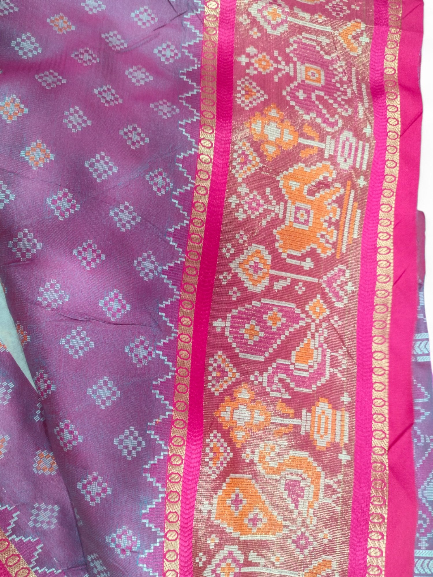 Jiarah Patola Khadi Silk Saree