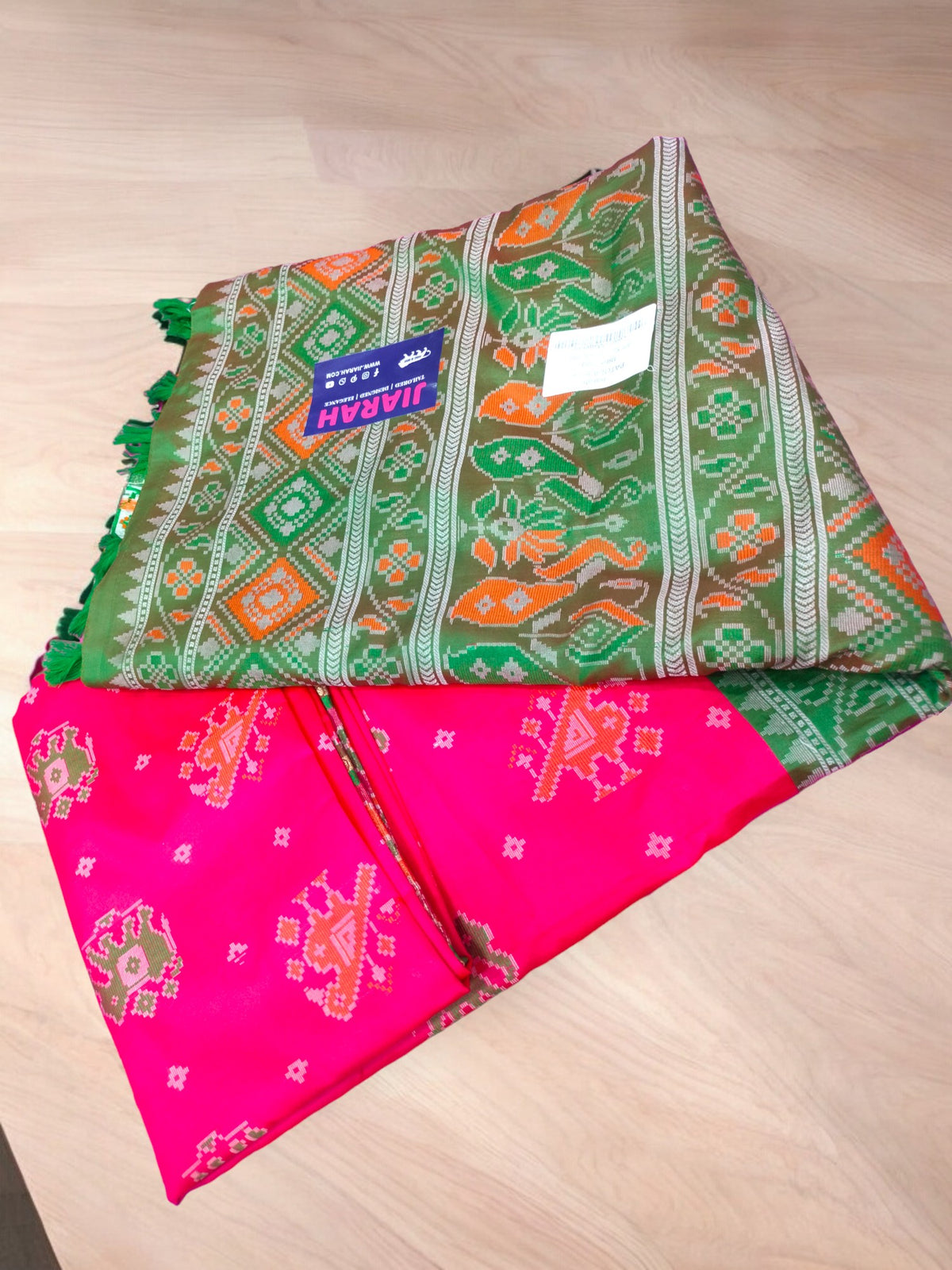 Jiarah Patola Khadi Silk Saree