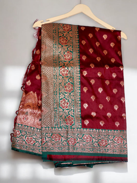 Jiarah Premium Silk Banarasi Saree