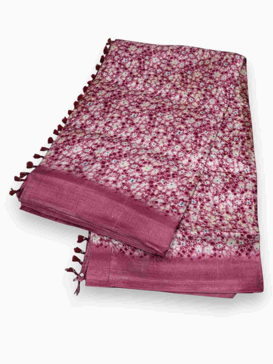 Jiarah Premium Buti Woven Cotton Silk Saree