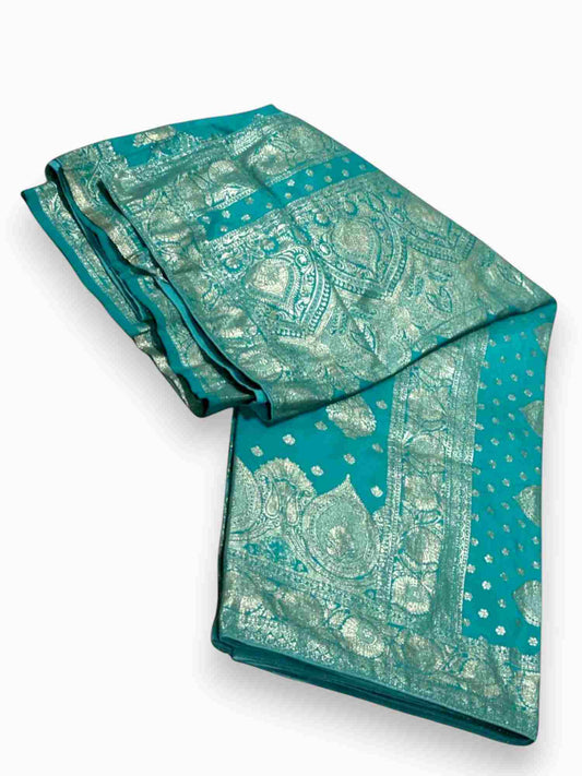 Jiarah Zari Work Banarasi Silk Saree