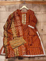 Jiarah Embroidery Silk Kurta Set