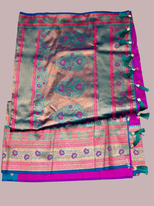 Jiarah Premium Zari Woven Banarasi Silk Saree