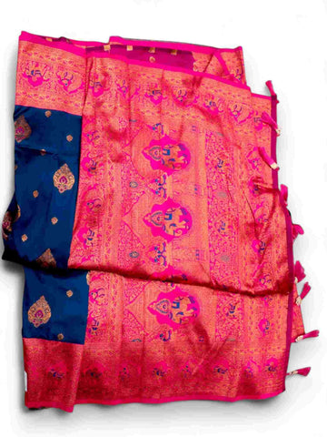 Jiarah Premium Zari Woven Banarasi Silk Saree