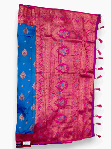 Jiarah Premium Zari Woven Banarasi Silk Saree