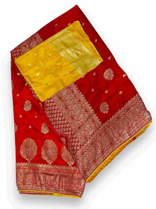 Jiarah Banarasi Khaddi Silk Saree