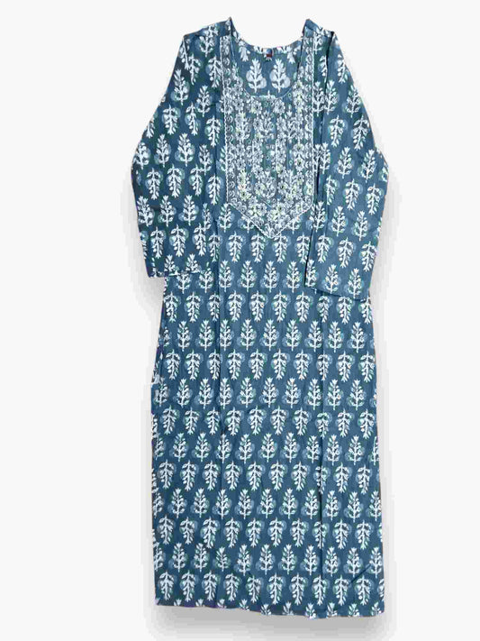 Jiarah Sequins Work Abstract Straight Kurta Pant Set with Dupatta