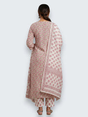 Jiarah Sequins Work Abstract Straight Kurta Pant Set with Dupatta