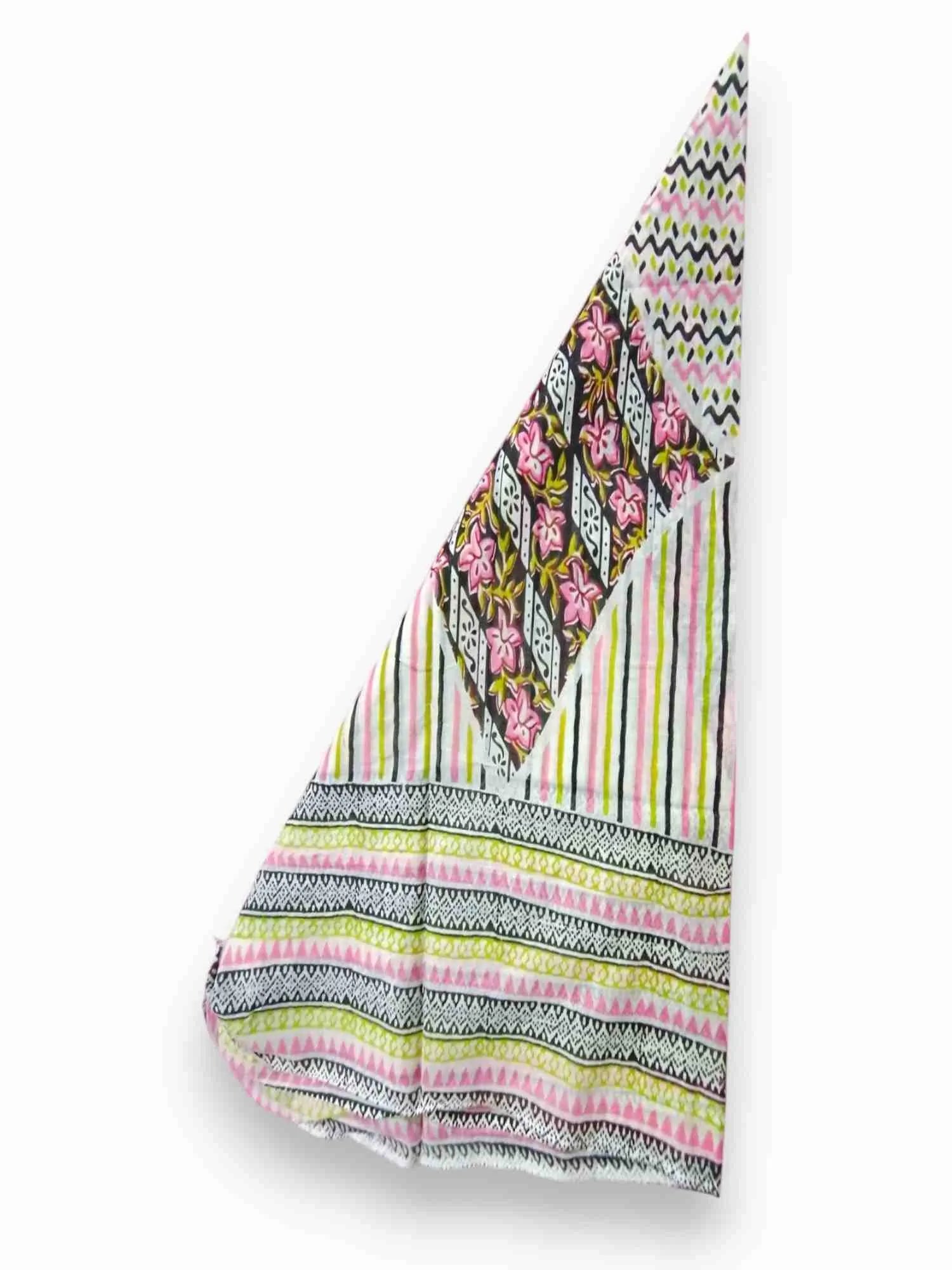 Jiarah Abstract  Print Straight Kurta Palazzo Set with Dupatta