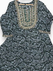Jiarah Anarkali Cotton Kurta Palazzo Set with Dupatta