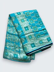 Jiarah Bandhej Patola Minakari Work Silk Saree