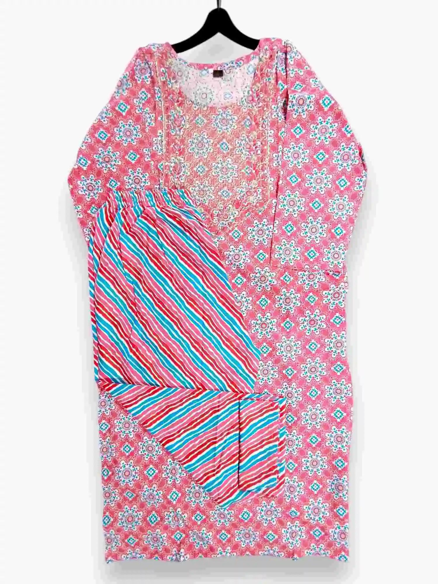 Jiarah Cotton Sequins Work Straight Kurta Palazzo Set