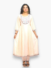 Jiarah Mirror Work Chikankari Kurta Pant Set with Dupatta