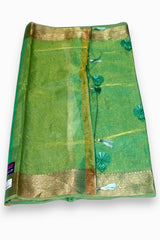 Jiarah Organza Banarasi Embroidery Thread Work Saree
