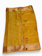 Jiarah Organza Banarasi Embroidery Thread Work Saree