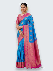 Jiarah Premium Zari Woven Banarasi Silk Saree