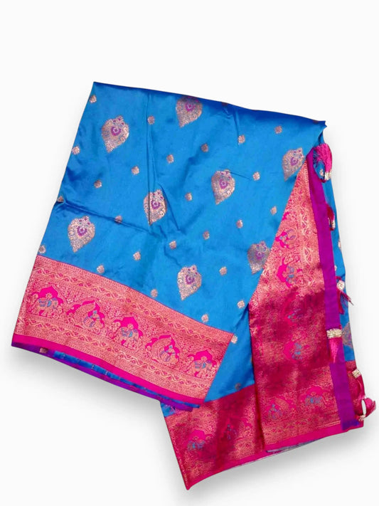 Jiarah Premium Zari Woven Banarasi Silk Saree