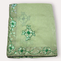 Jiarah Shimmer Organza Silk Saree