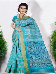 Jiarah Lehriya Woven Silk Cotton Saree