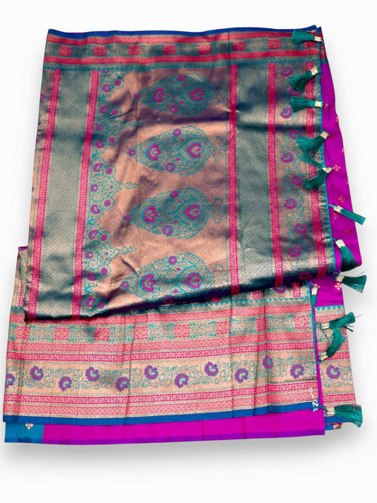 Jiarah Premium Zari Woven Banarasi Silk Saree