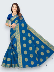 Jiarah Pure Cotton Floral Embroidery Saree