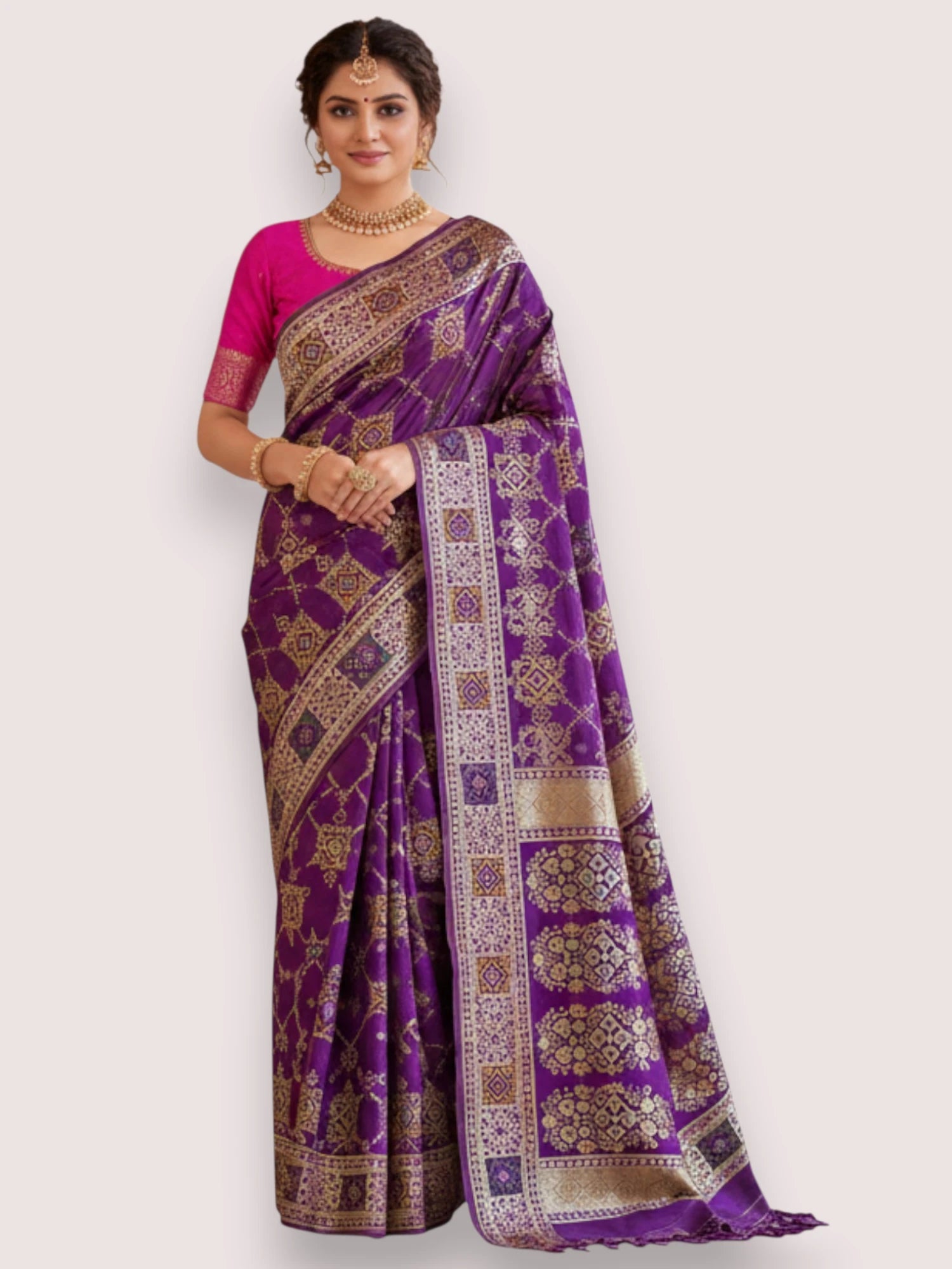 famous_purple_saree