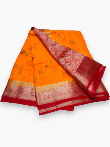 Jiarah Banarasi Silk Saree with Embroidery Work