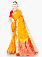 Jiarah Banarasi Silk Saree with Embroidery Work Jiarah
