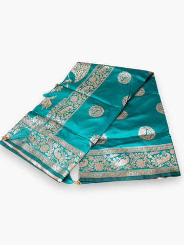 Jiarah Banarasi Silk Hast Kala Jacquard Saree